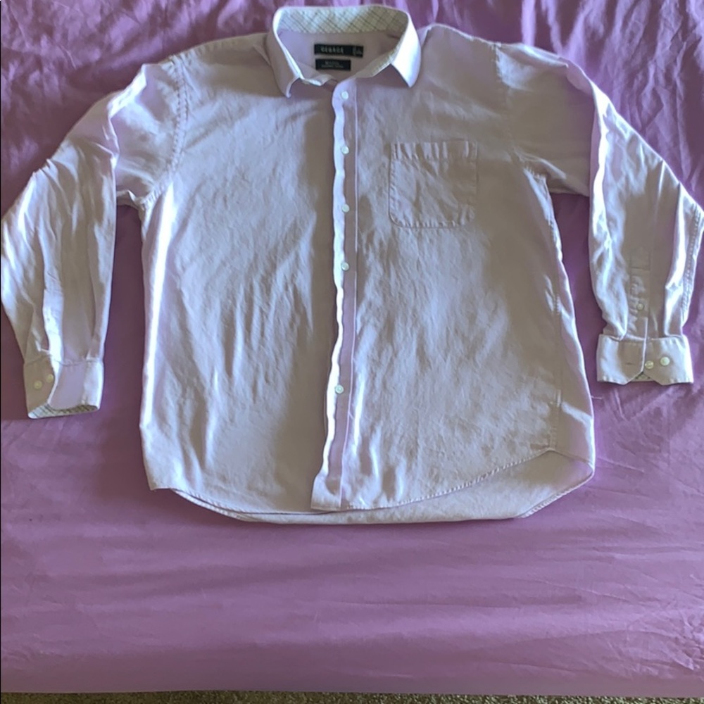 George casual button down light purple 2-ply